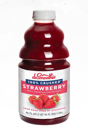 Dr. Smoothie 100% Crushed Strawberry Smoothie Concentrate (46oz bottle)