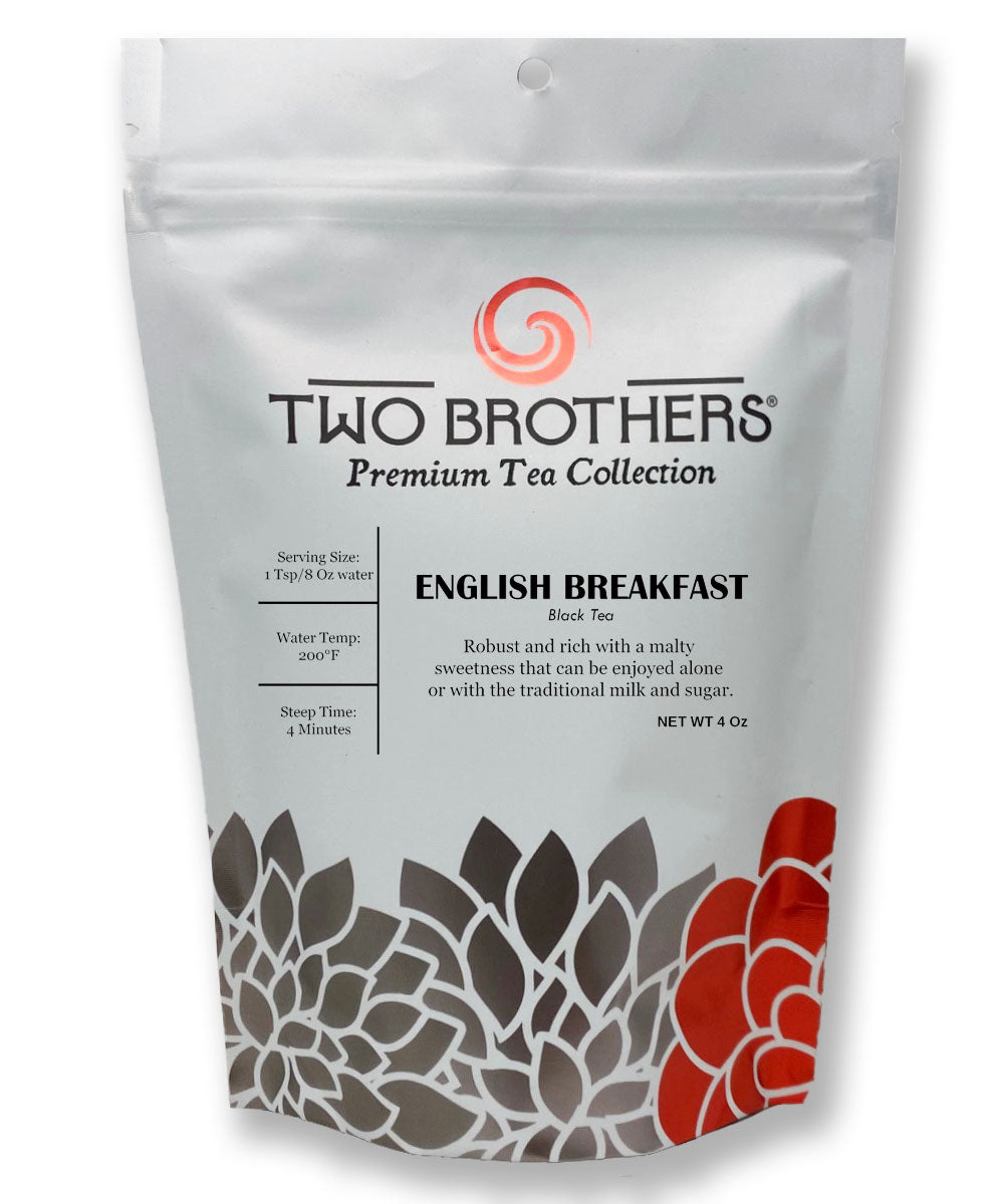 Atlantic Spice English Breakfast Tea – 16oz (1lb) Loose Leaf, Bold & Classic Blend