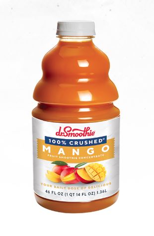 Dr. Smoothie 100% Crushed Mango Smoothie Concentrate (46oz bottle)
